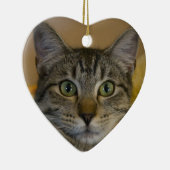 クリスマスのオーナメント: 子猫の第1クリスマス セラミックオーナメント (右)