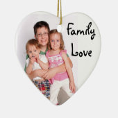 クリスマスのオーナメント-家族愛 セラミックオーナメント (右)