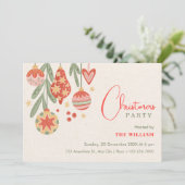 クリスマスのオーナメント 招待状 (スタンド正面)