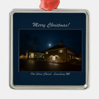 クリスマスのオーナメントOldStoneChurch メタルオーナメント
