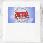 クリスマスのカイロプラクティックの医者 長方形シール (バッグ)