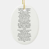 クリスマスのカウボーイのオーナメント セラミックオーナメント (裏面)