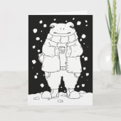クリスマスのカエル カード (正面)