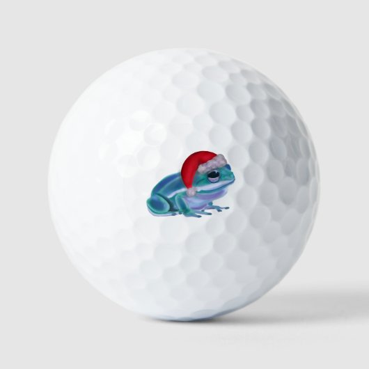 クリスマスのカエル ゴルフボール (正面)