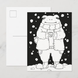 クリスマスのカエル ポストカード
