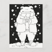 クリスマスのカエル ポストカード (正面)