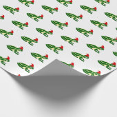 クリスマスのカエル ラッピングペーパー (角)