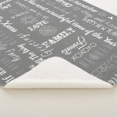 クリスマスのカスタマイズ可能文字 シェルパブランケット (3/4)