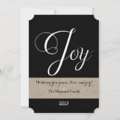 クリスマスのカスタマイズ喜び写真クリスマスホリデー シーズンカード (裏面)