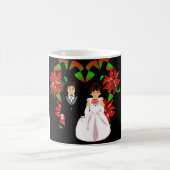 クリスマスのカスタマイズ コーヒーマグカップ (中央)