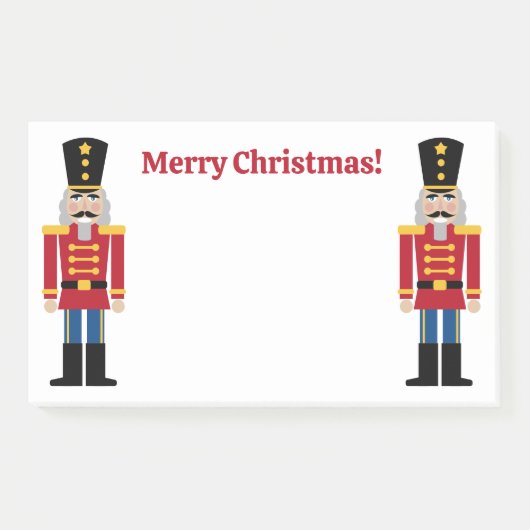 クリスマスのカスタムくるみ割りPost-it®ノート ポストイット (正面)