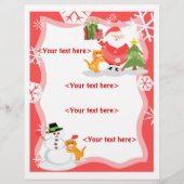 クリスマスのカスタムシーン - ビジネスまたは個人用 チラシ (裏面)