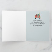 クリスマスのカスタム トラック 車 自動車 C カード (内部)