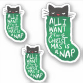 クリスマスのカットのビニールにカスタムおきたい3つのセット シール (正面)