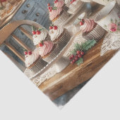 クリスマスのカップケーキとティータイム 薄葉紙 (詳細)