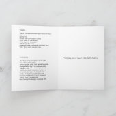 クリスマスのカップケーキの木の装飾 シーズンカード (内部)