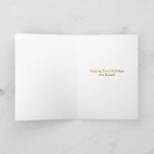 クリスマスのカップケーキの立場カード シーズンカード (内部)