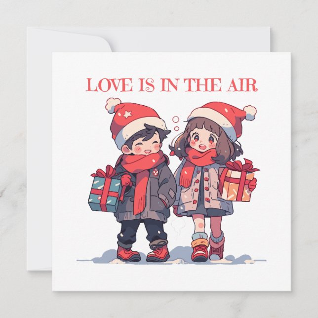 クリスマスのカップル - 愛は空気中にある (正面)