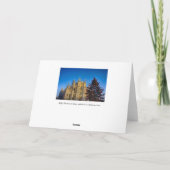 クリスマスのカテドラル シーズンカード (裏面)