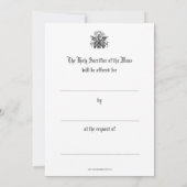 クリスマスのカトリックミサの祈りの記憶 ノートカード (裏面)