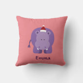 クリスマスのカバ クッション (裏面)