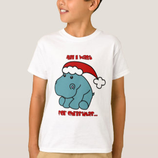 クリスマスのカバ Tシャツ