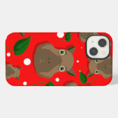 クリスマスのカピバラ iPhoneケース (裏面横)