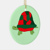 クリスマスのカメのオーナメント セラミックオーナメント (右)