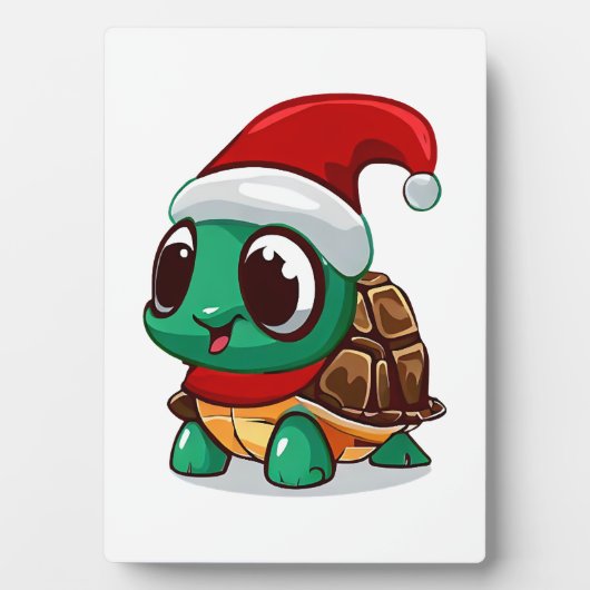 クリスマスのカメ フォトプラーク (正面)