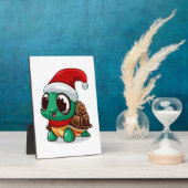 クリスマスのカメ フォトプラーク (側面)