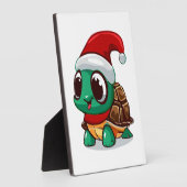 クリスマスのカメ フォトプラーク (側面)