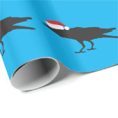 クリスマスのカラスの包装紙 ラッピングペーパー (ロールコーナー)