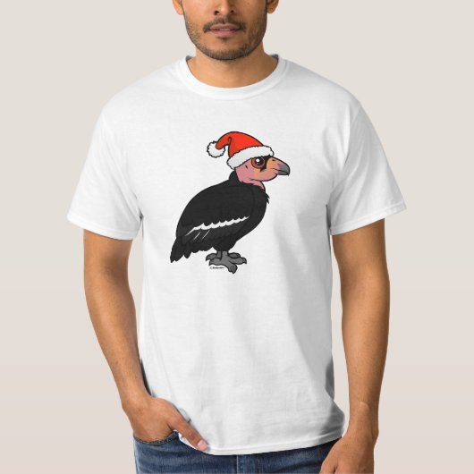 クリスマスのカリフォルニアコンドル Tシャツ (正面)