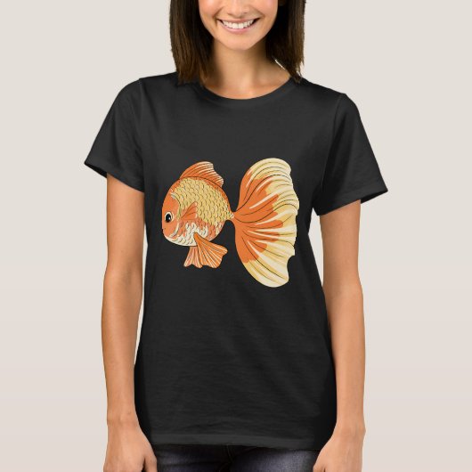 クリスマスのカレイの魚 Tシャツ (正面)