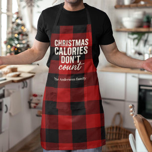 クリスマスのカロリーはカウントしない エプロン