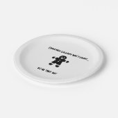 クリスマスのカロリーはカウントしない ペーパープレート (アングル)