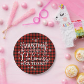 クリスマスのカロリーはカウントしない ペーパープレート (パーティー)