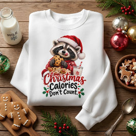 クリスマスのカロリーはカウントしない ホリデークッキー Tシャツ