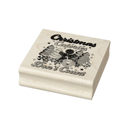 クリスマスのカロリーはカウントしない ラバースタンプ (スタンプ)