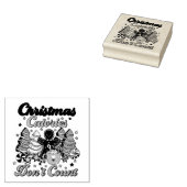 クリスマスのカロリーはカウントしない ラバースタンプ (押印)