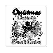 クリスマスのカロリーはカウントしない ラバースタンプ (インプリント)