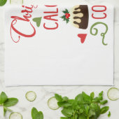 クリスマスのカロリーは休日おもしろい引用文を数えない キッチンタオル (折り畳み)