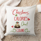 クリスマスのカロリーは休日おもしろい引用文を数えない クッション (ブランケット)