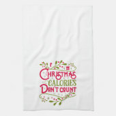 クリスマスのカロリーは休日のクリスマスをカウントしない キッチンタオル (縦)