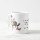 クリスマスのカロリーは数えません! 休日 コーヒーマグカップ (正面左)