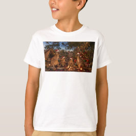 クリスマスのカンガルーキャンプ Tシャツ