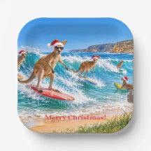 クリスマスのカンガルーサーフィンベルズビーチ
