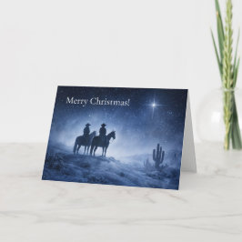 クリスマスのカントリー ウエスタン カウボーイ サウスウェスタン カード