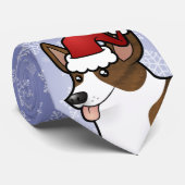 クリスマスのカーディガンのウェルシュコーギー ネクタイ (ロール)