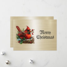 クリスマスのカーディナルレッドバードフラワーホリデーパーティー